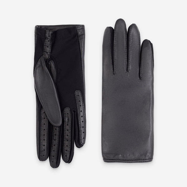 Gants flexicuir-agneau-spandex-100% polyester (microfibre)-11123MI Gant Glove Story Noir TU 