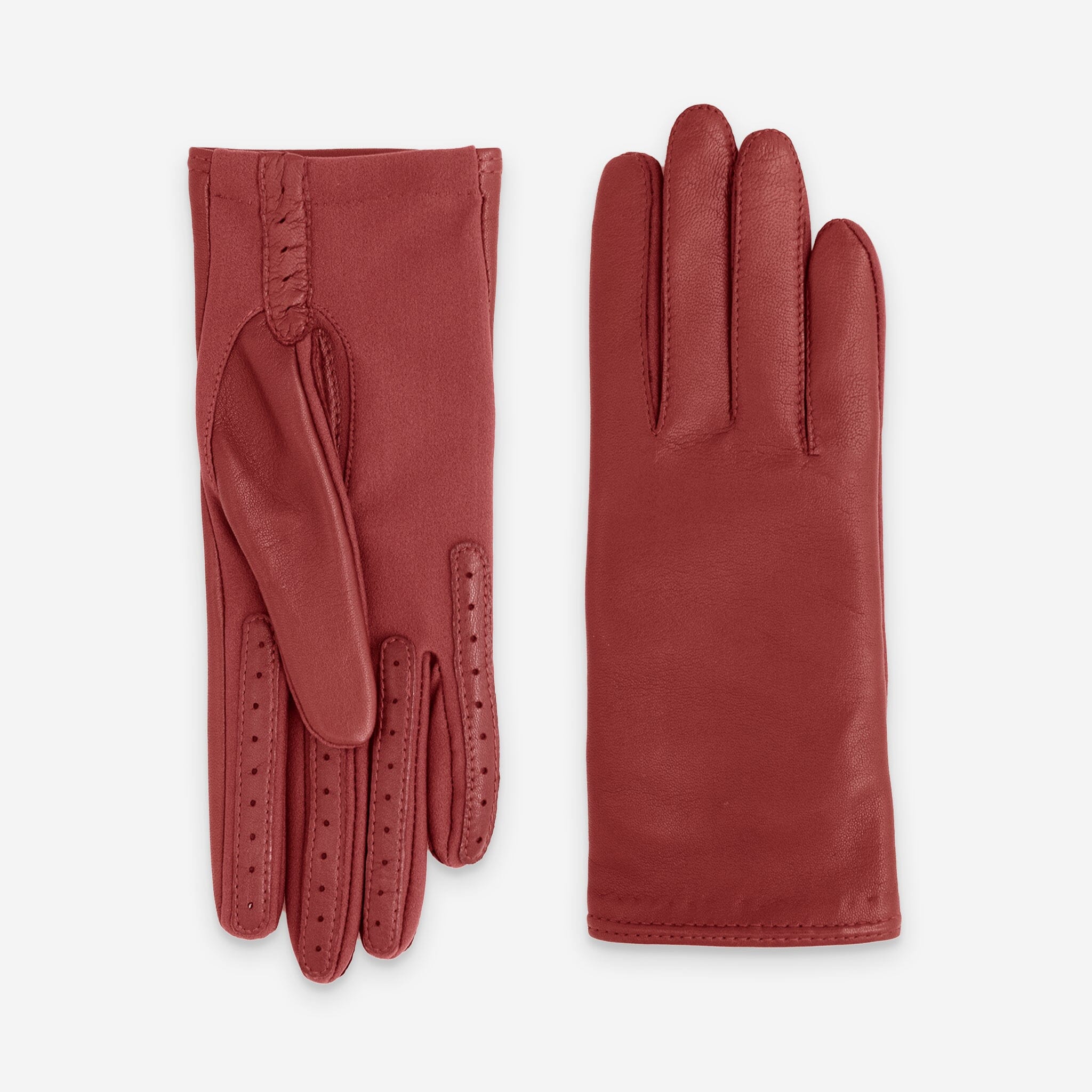 Gants flexicuir-agneau-spandex-100% polyester (microfibre)-11123MI Gants taille unique femme Glove Story Rouge TU 