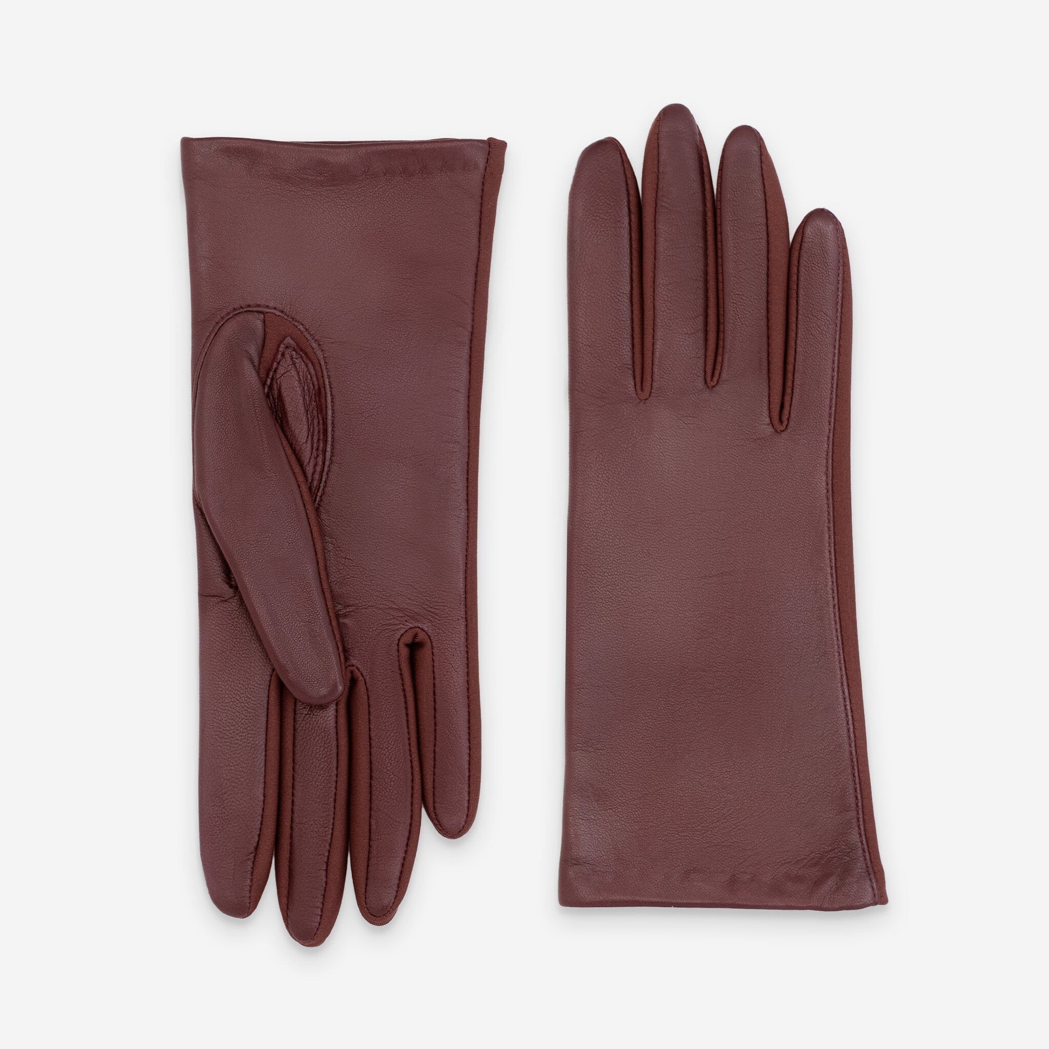 Gants flexicuir-agneau-spandex-100% polyester (microfibre)-11124MI Gants taille unique femme Glove Story Bordeaux TU 