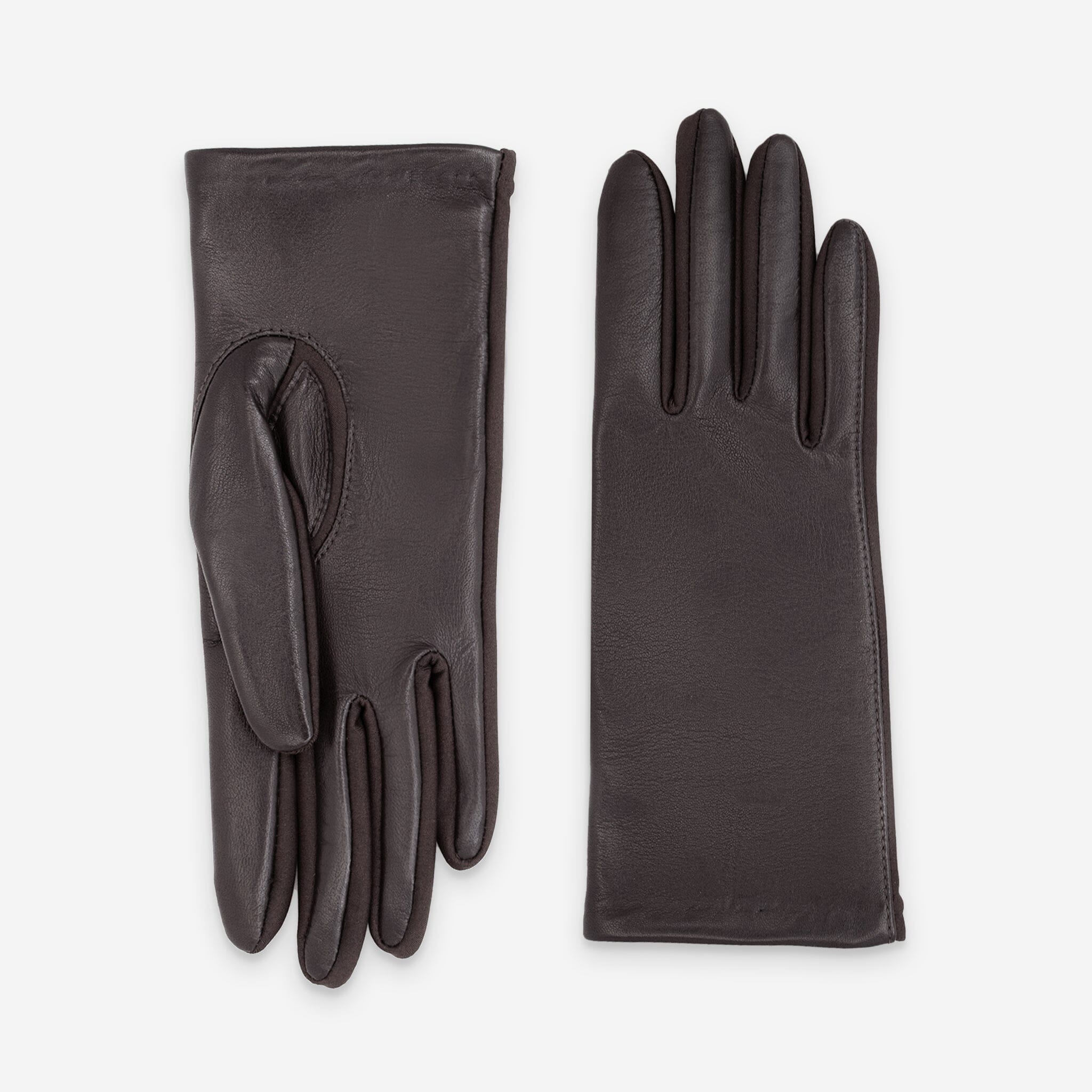 Gants flexicuir-agneau-spandex-100% polyester (microfibre)-11124MI Gants taille unique femme Glove Story Choco TU 