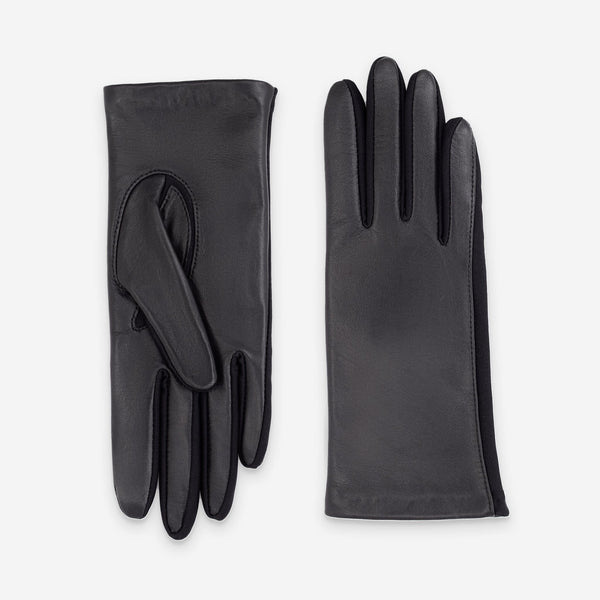 Gants flexicuir-agneau-spandex-100% polyester (microfibre)-11124MI Gants taille unique femme Glove Story Noir TU 