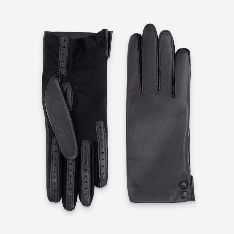 Gants flexicuir-agneau-spandex-100% polyester (microfibre)-11131MI Gant Glove Story Noir TU 