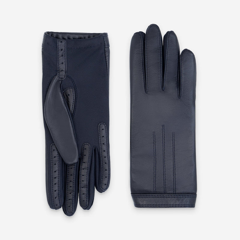 Gants flexicuir-agneau-spandex-100% polyester (microfibre)-11132MI Gants taille unique femme Glove Story Deep Blue TU 