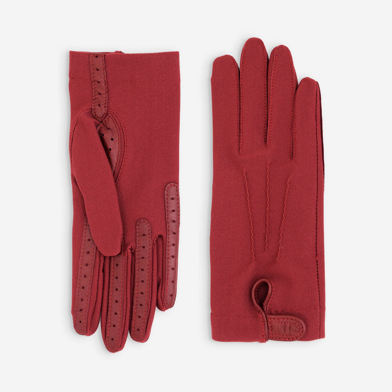 Gants flexicuir-spandex-non doublé-11022NF Gants taille unique femme Glove Story Rouge TU 