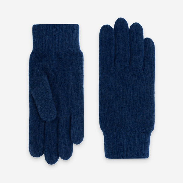 Gants homme 90% cachemire 10% laine merino-33003NF Gants laine homme Glove Story Bleu TU 