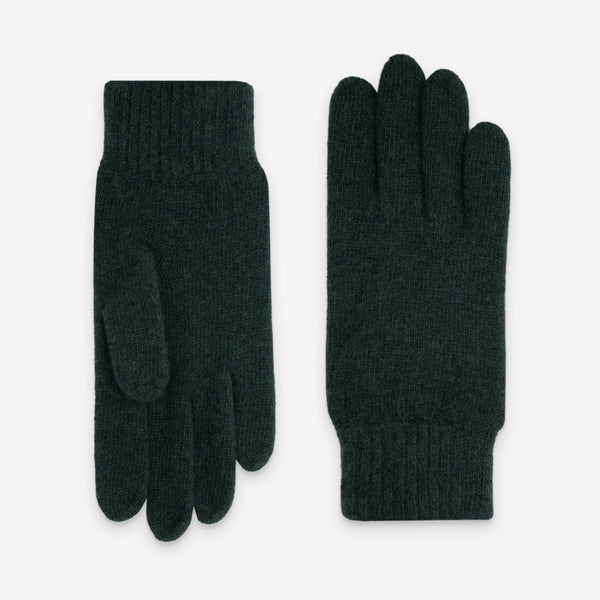 Gants homme 90% cachemire 10% laine merino-33003NF Gants laine homme Glove Story Vert TU 