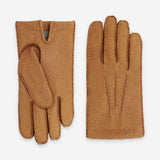 Gants homme pecari double 100% cachemire-22055CA Gants cuir homme prestige Glove Story Cork 7.5 