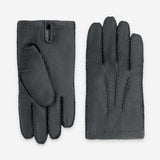 Gants homme pecari double 100% cachemire-22055CA Gants cuir homme prestige Glove Story Gris 7.5 