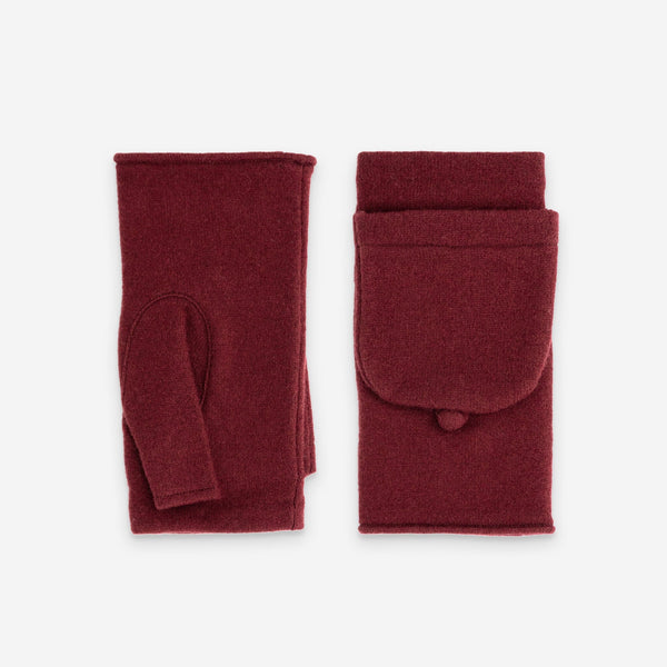 Mitaines laine-80% laine-20% nylon-Tactile-31155NF Gants laine femme Glove Story Bordeaux TU 