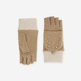 Mitaines laine-80% laine-20% nylon-Tactile-31158NF Gants laine femme Glove Story Camel TU 